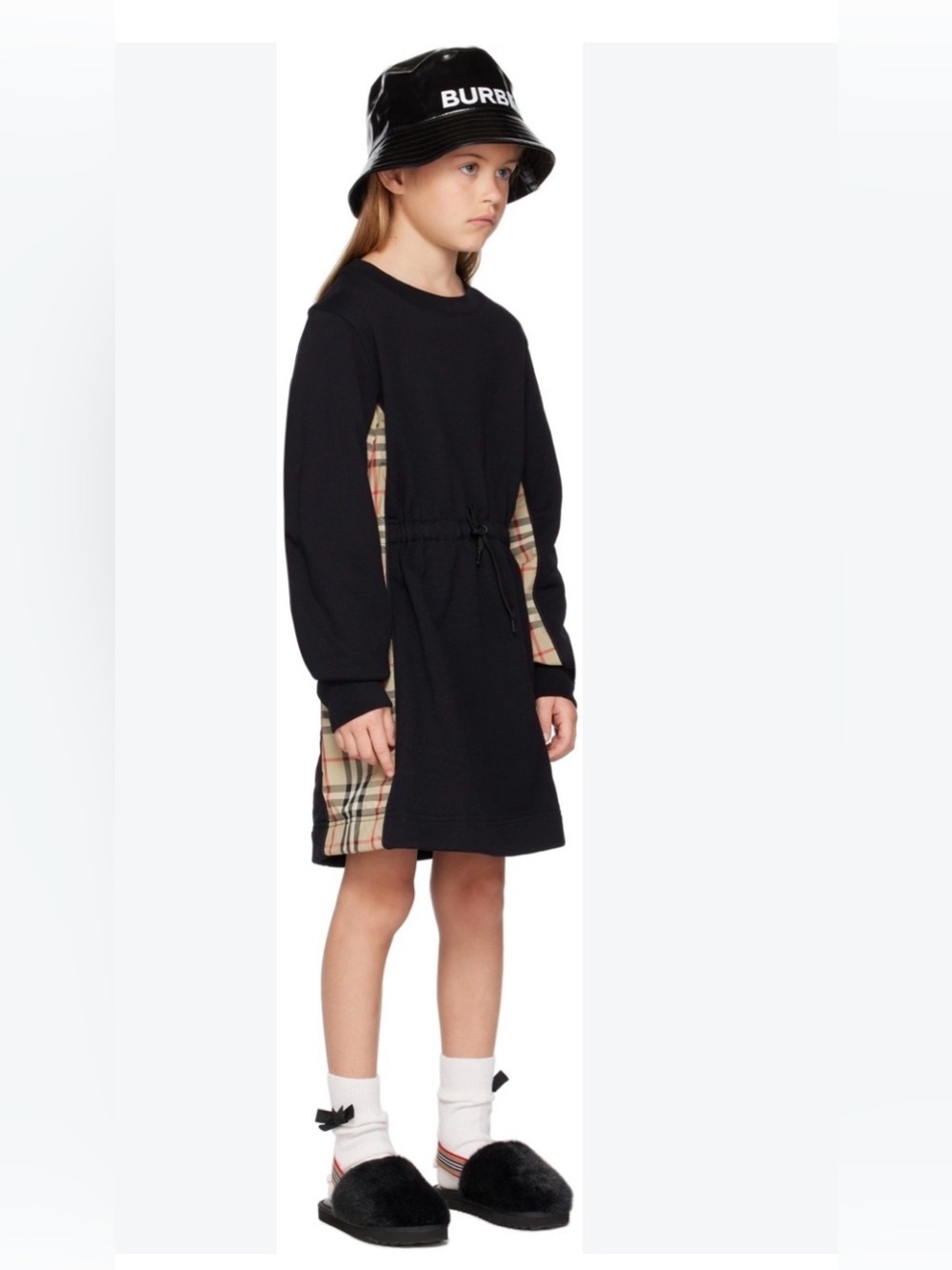 Burberry Kids Black Vintage Check Dress size 10Y